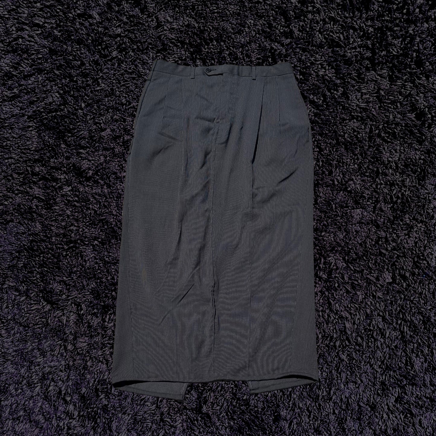 heavens night pinstriped long skirt