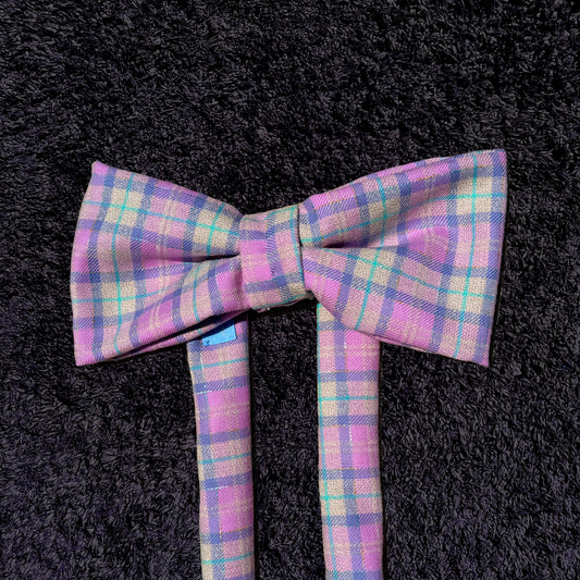 firefly pink tartan head ribbon