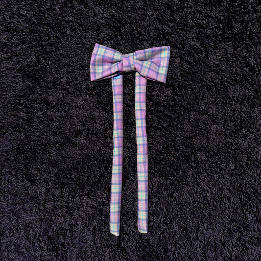 firefly pink tartan head ribbon