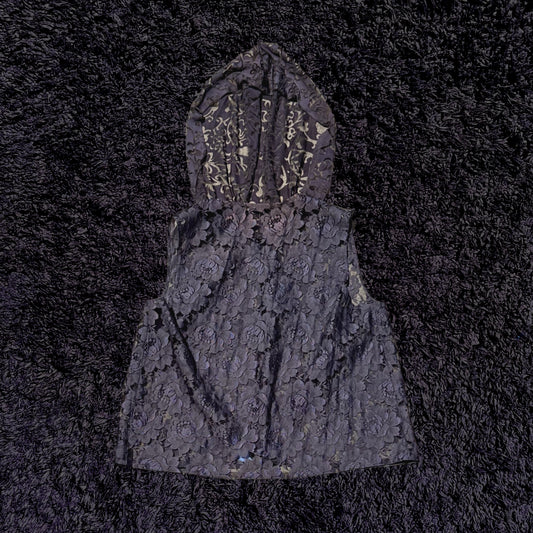 arca dark grey lace tank top